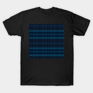 Gothic Aesthetic Ossian 2 Hand Drawn Textured Plaid Pattern T-Shirt